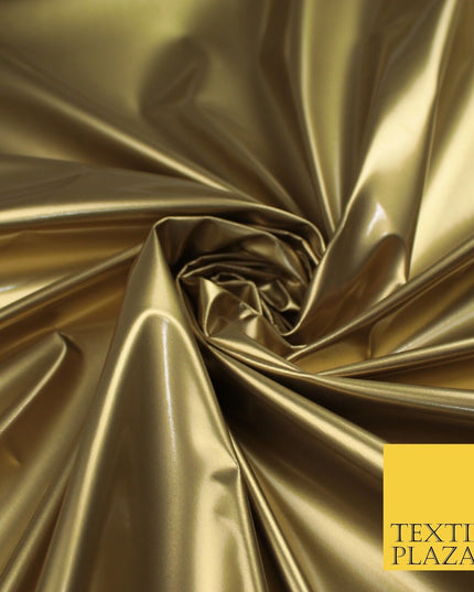 9 Colours - Glossy PVC Fabric Dress Fashion Material Craft Decor 56" Wide