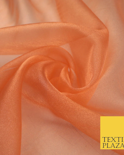 15 COLOURS - Premium Crystal Organza Bridal Wedding Dance Dress Veil Fabric 44"