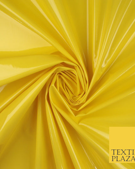 9 Colours - Glossy PVC Fabric Dress Fashion Material Craft Decor 56" Wide