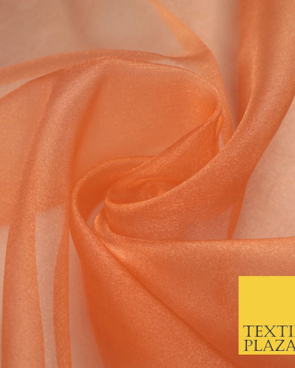 15 COLOURS - Premium Crystal Organza Bridal Wedding Dance Dress Veil Fabric 44"