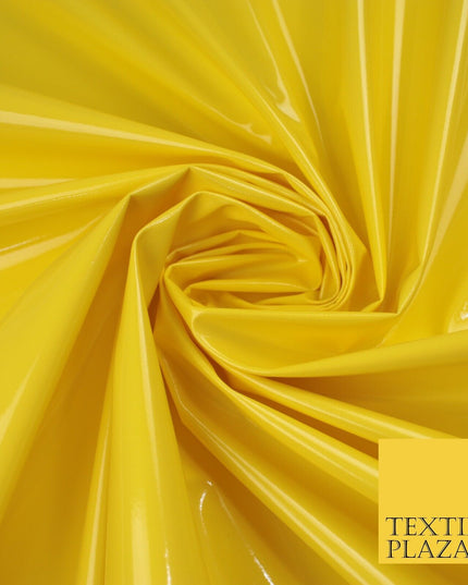 9 Colours - Glossy PVC Fabric Dress Fashion Material Craft Decor 56" Wide