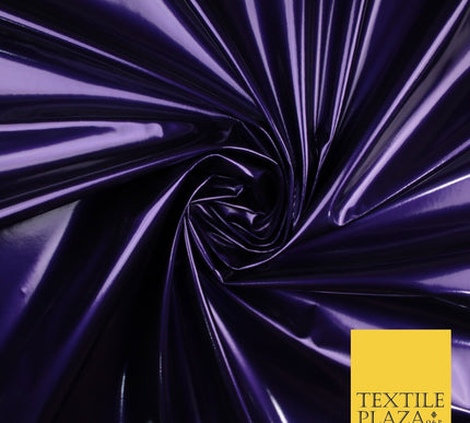 9 Colours - Glossy PVC Fabric Dress Fashion Material Craft Decor 56" Wide