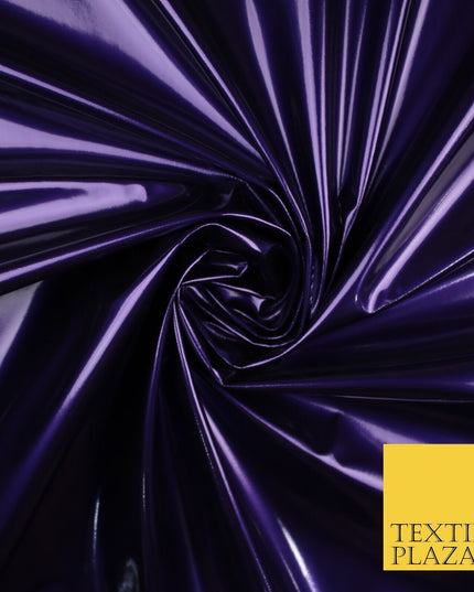 9 Colours - Glossy PVC Fabric Dress Fashion Material Craft Decor 56" Wide