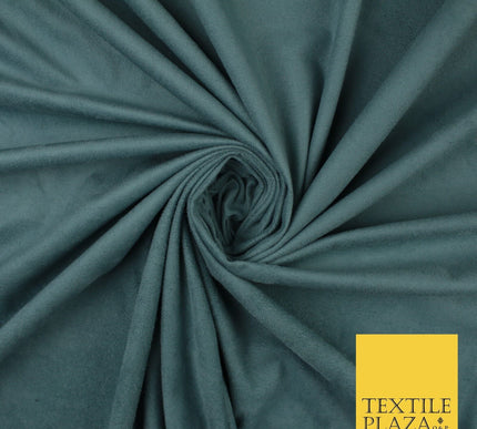 11 Colours Luxury Faux Suede Fabric Med Weight Dressmaking Upholstery Craft 60"