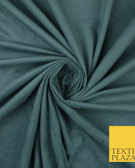 11 Colours Luxury Faux Suede Fabric Med Weight Dressmaking Upholstery Craft 60"