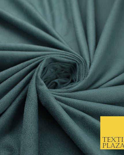 11 Colours Luxury Faux Suede Fabric Med Weight Dressmaking Upholstery Craft 60"