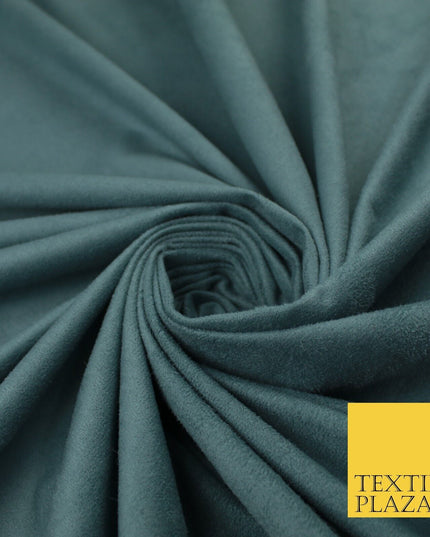 11 Colours Luxury Faux Suede Fabric Med Weight Dressmaking Upholstery Craft 60"