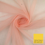 Stone Embellished Fairy Veil Bridal Soft Sheer Tutu Tulle Net Fabric 44"