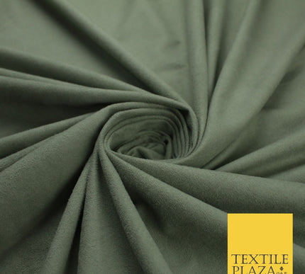 11 Colours Luxury Faux Suede Fabric Med Weight Dressmaking Upholstery Craft 60"