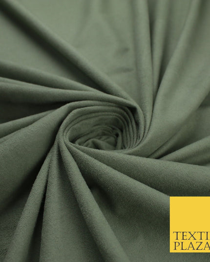 11 Colours Luxury Faux Suede Fabric Med Weight Dressmaking Upholstery Craft 60"