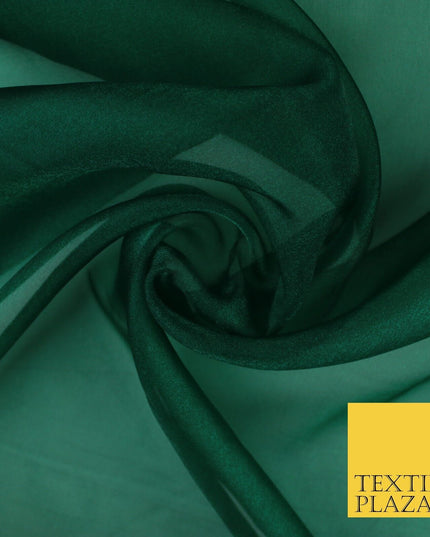 15 COLOURS - Premium Crystal Organza Bridal Wedding Dance Dress Veil Fabric 44"