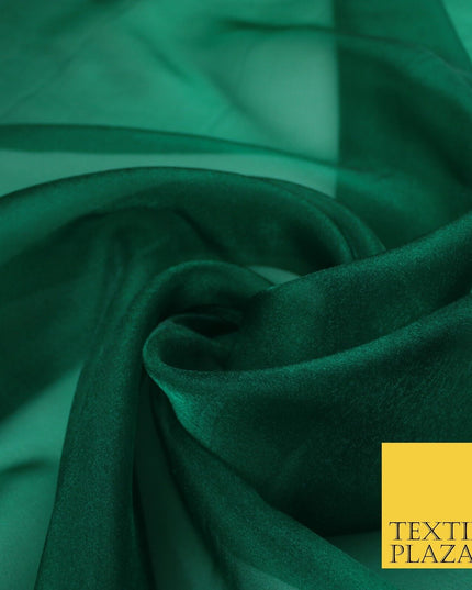 15 COLOURS - Premium Crystal Organza Bridal Wedding Dance Dress Veil Fabric 44"