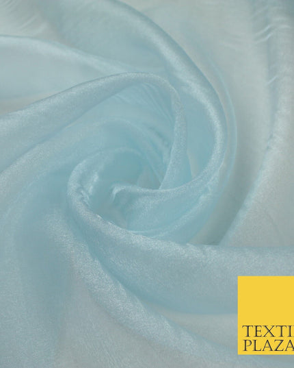 15 COLOURS - Premium Crystal Organza Bridal Wedding Dance Dress Veil Fabric 44"