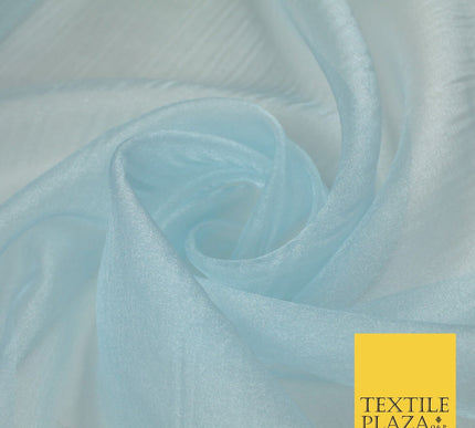 15 COLOURS - Premium Crystal Organza Bridal Wedding Dance Dress Veil Fabric 44"