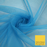 Stone Embellished Fairy Veil Bridal Soft Sheer Tutu Tulle Net Fabric 44"