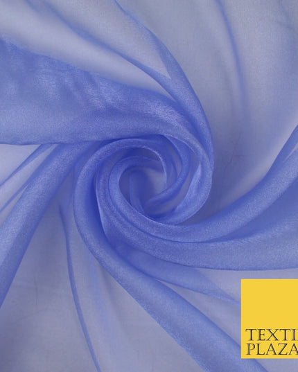 15 COLOURS - Premium Crystal Organza Bridal Wedding Dance Dress Veil Fabric 44"
