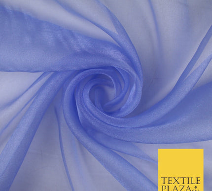 15 COLOURS - Premium Crystal Organza Bridal Wedding Dance Dress Veil Fabric 44"