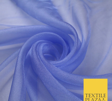 15 COLOURS - Premium Crystal Organza Bridal Wedding Dance Dress Veil Fabric 44"
