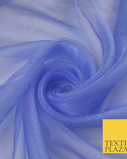 15 COLOURS - Premium Crystal Organza Bridal Wedding Dance Dress Veil Fabric 44"