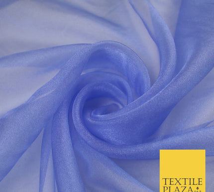 15 COLOURS - Premium Crystal Organza Bridal Wedding Dance Dress Veil Fabric 44"