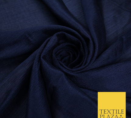 OVER 20 COLOURS - Premium Plain Dyed Crinkle Georgette Chiffon Dress Fabric 46"