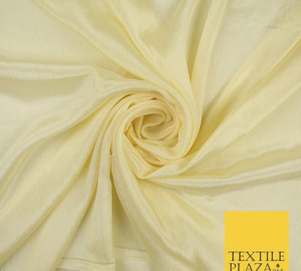 OVER 20 COLOURS - Premium Plain Dyed Crinkle Georgette Chiffon Dress Fabric 46"