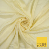 OVER 20 COLOURS - Premium Plain Dyed Crinkle Georgette Chiffon Dress Fabric 46"