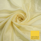 OVER 20 COLOURS - Premium Plain Dyed Crinkle Georgette Chiffon Dress Fabric 46"