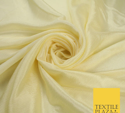OVER 20 COLOURS - Premium Plain Dyed Crinkle Georgette Chiffon Dress Fabric 46"