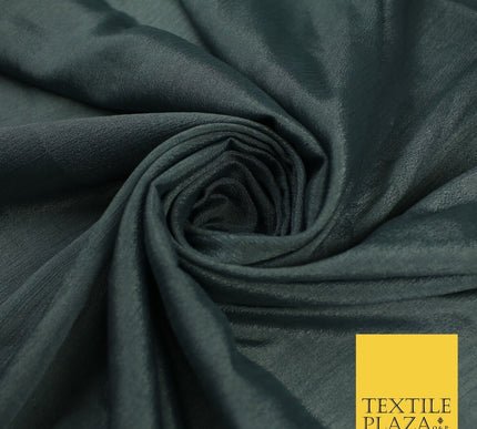 OVER 20 COLOURS - Premium Plain Dyed Crinkle Georgette Chiffon Dress Fabric 46"