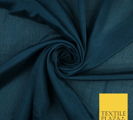 OVER 20 COLOURS - Premium Plain Dyed Crinkle Georgette Chiffon Dress Fabric 46"