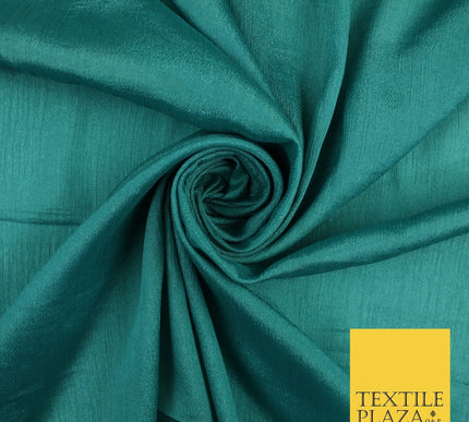 OVER 20 COLOURS - Premium Plain Dyed Crinkle Georgette Chiffon Dress Fabric 46"