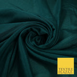 OVER 20 COLOURS - Premium Plain Dyed Crinkle Georgette Chiffon Dress Fabric 46"