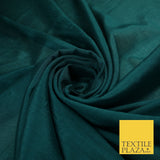 OVER 20 COLOURS - Premium Plain Dyed Crinkle Georgette Chiffon Dress Fabric 46"