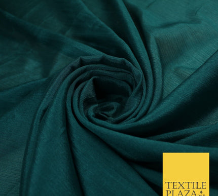 OVER 20 COLOURS - Premium Plain Dyed Crinkle Georgette Chiffon Dress Fabric 46"