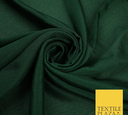 OVER 20 COLOURS - Premium Plain Dyed Crinkle Georgette Chiffon Dress Fabric 46"