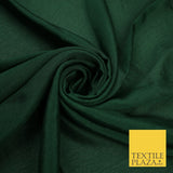 OVER 20 COLOURS - Premium Plain Dyed Crinkle Georgette Chiffon Dress Fabric 46"