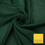 OVER 20 COLOURS - Premium Plain Dyed Crinkle Georgette Chiffon Dress Fabric 46"