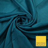 OVER 20 COLOURS - Premium Plain Dyed Crinkle Georgette Chiffon Dress Fabric 46"