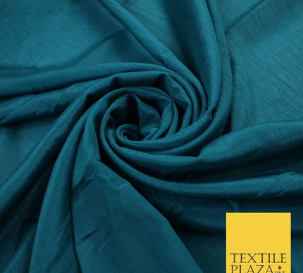 OVER 20 COLOURS - Premium Plain Dyed Crinkle Georgette Chiffon Dress Fabric 46"