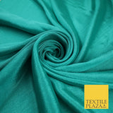 OVER 20 COLOURS - Premium Plain Dyed Crinkle Georgette Chiffon Dress Fabric 46"