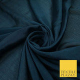 OVER 20 COLOURS - Premium Plain Dyed Crinkle Georgette Chiffon Dress Fabric 46"