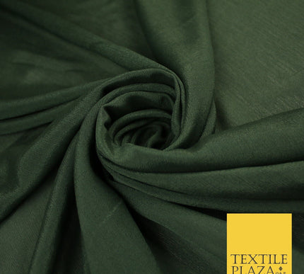 OVER 20 COLOURS - Premium Plain Dyed Crinkle Georgette Chiffon Dress Fabric 46"