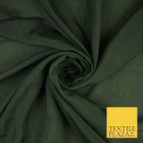 OVER 20 COLOURS - Premium Plain Dyed Crinkle Georgette Chiffon Dress Fabric 46"