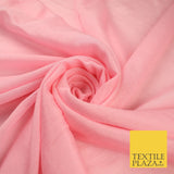 OVER 20 COLOURS - Premium Plain Dyed Crinkle Georgette Chiffon Dress Fabric 46"