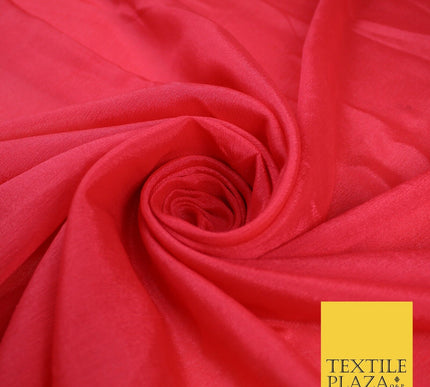 OVER 20 COLOURS - Premium Plain Dyed Crinkle Georgette Chiffon Dress Fabric 46"