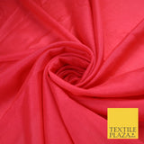 OVER 20 COLOURS - Premium Plain Dyed Crinkle Georgette Chiffon Dress Fabric 46"