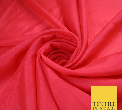OVER 20 COLOURS - Premium Plain Dyed Crinkle Georgette Chiffon Dress Fabric 46"