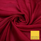 OVER 20 COLOURS - Premium Plain Dyed Crinkle Georgette Chiffon Dress Fabric 46"