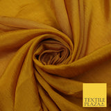 OVER 20 COLOURS - Premium Plain Dyed Crinkle Georgette Chiffon Dress Fabric 46"